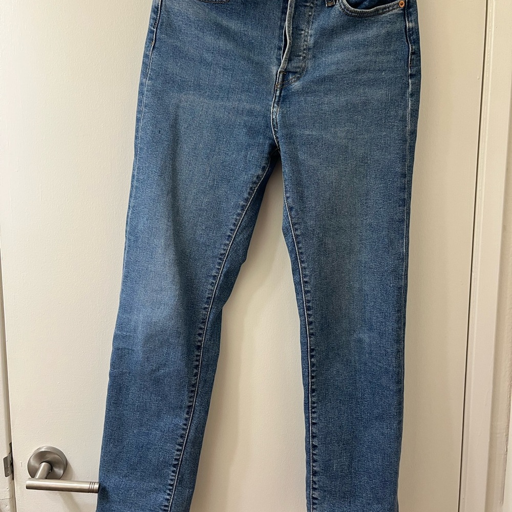 Levis blue wedgie straight Jeans